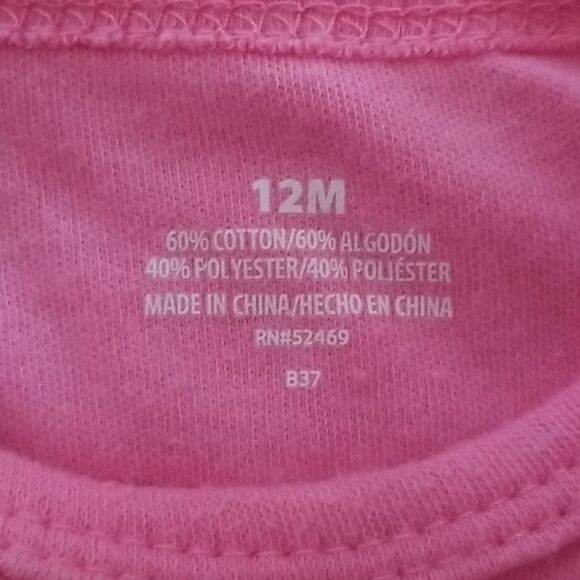 3 for $10! Glamorous Like Grandma Pink Bodysuit Size 12 months - Picture 4 of 4